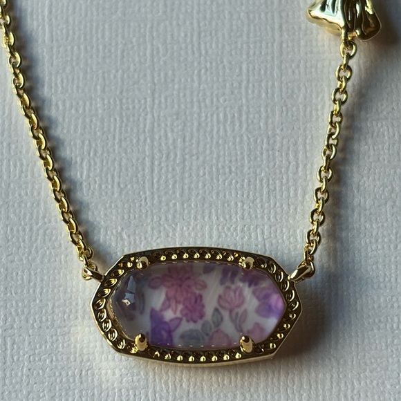 🎀 Kendra Scott X LoveShackFancy Gold Elisa Necklace 🎀 NWT 🎀 - Picture 12 of 16